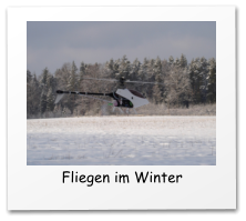 Fliegen im Winter